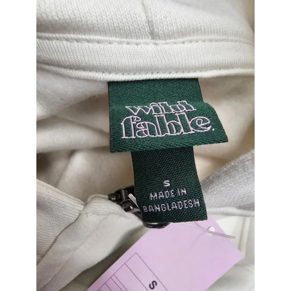 Wild Fable Womens Cream Full Zip Hoodie Sweatshirt Size S 331111057 New - Picture 4 of 8